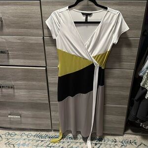 Colorblock BCBG wrap dress